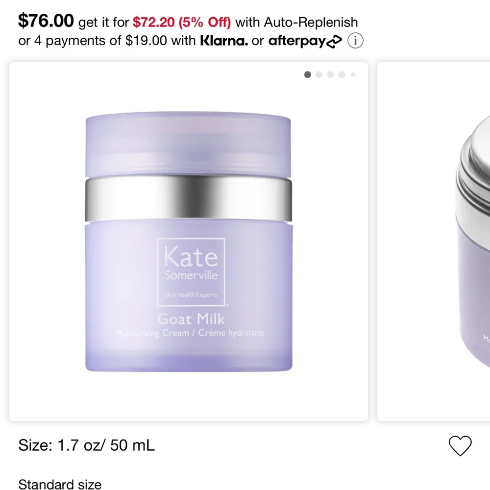 Kate Somerville goat milk